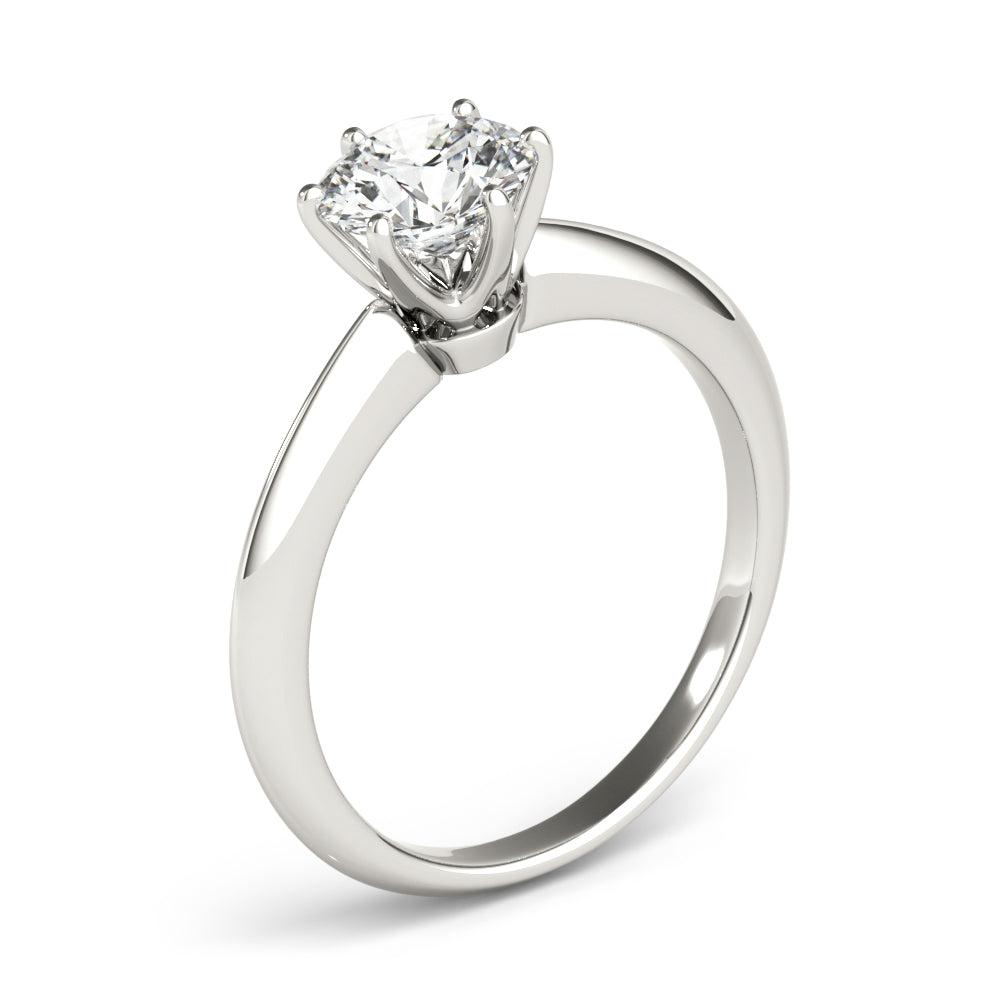 Classic Simple Solitaire Diamond Engagement Ring