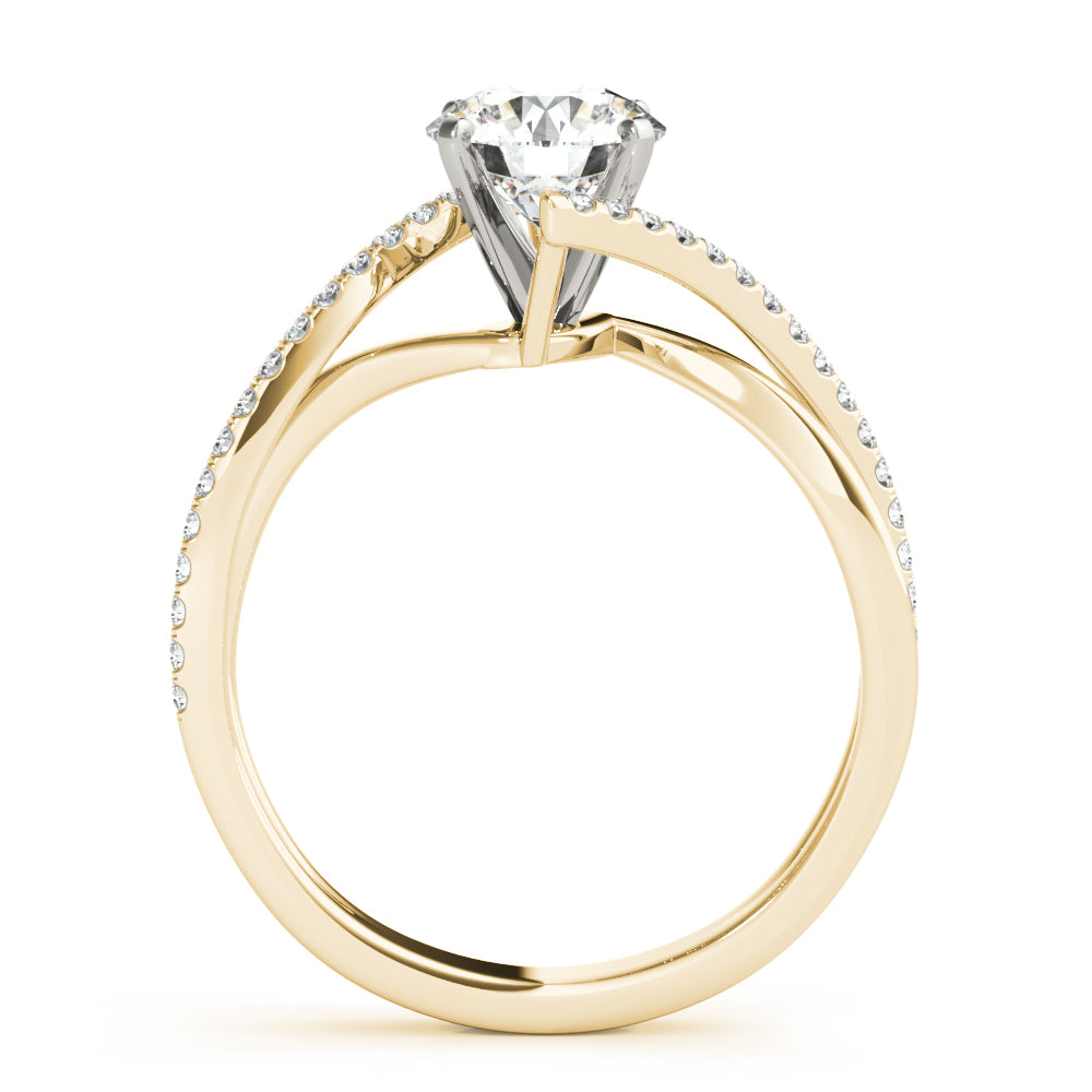 Twist Pavé Diamond Engagement Ring (1/8 ct. tw.)