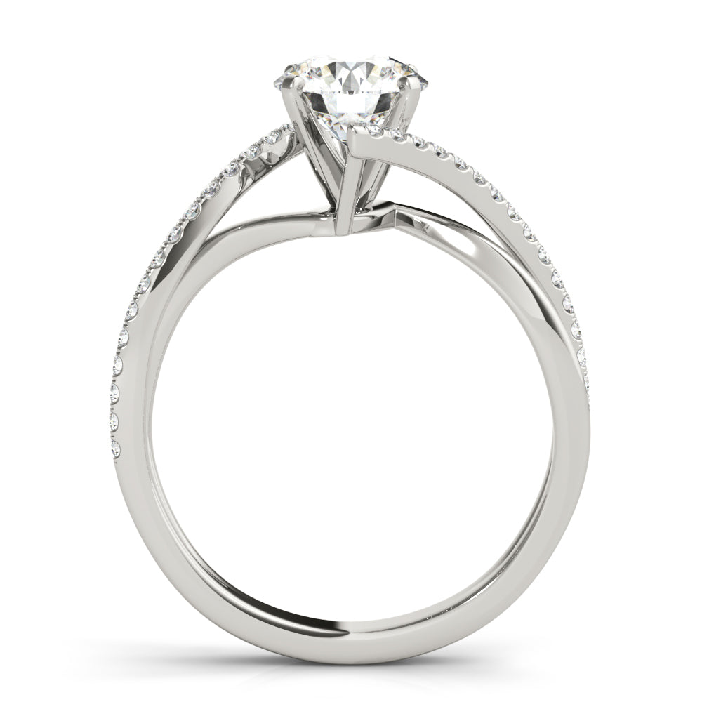 Twist Pavé Diamond Engagement Ring (1/8 ct. tw.)