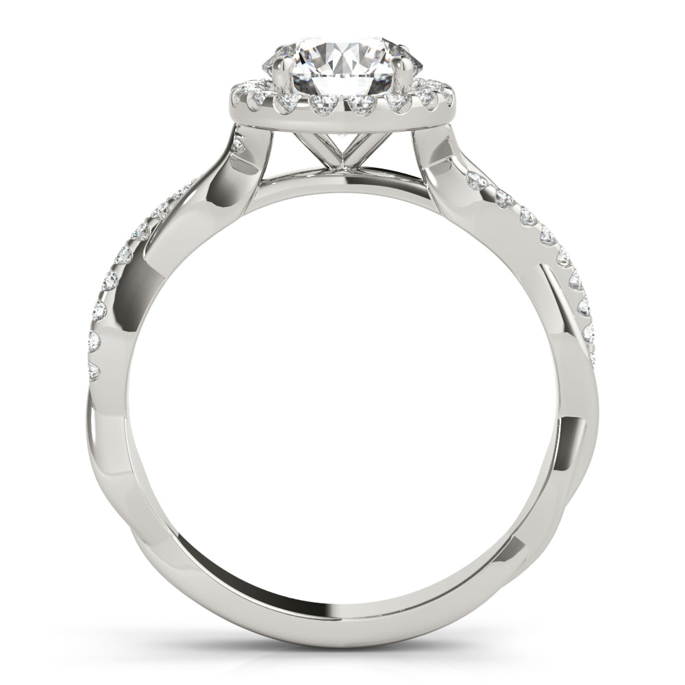 Twist Halo Diamond Engagement Ring (3/4 ct. tw.)