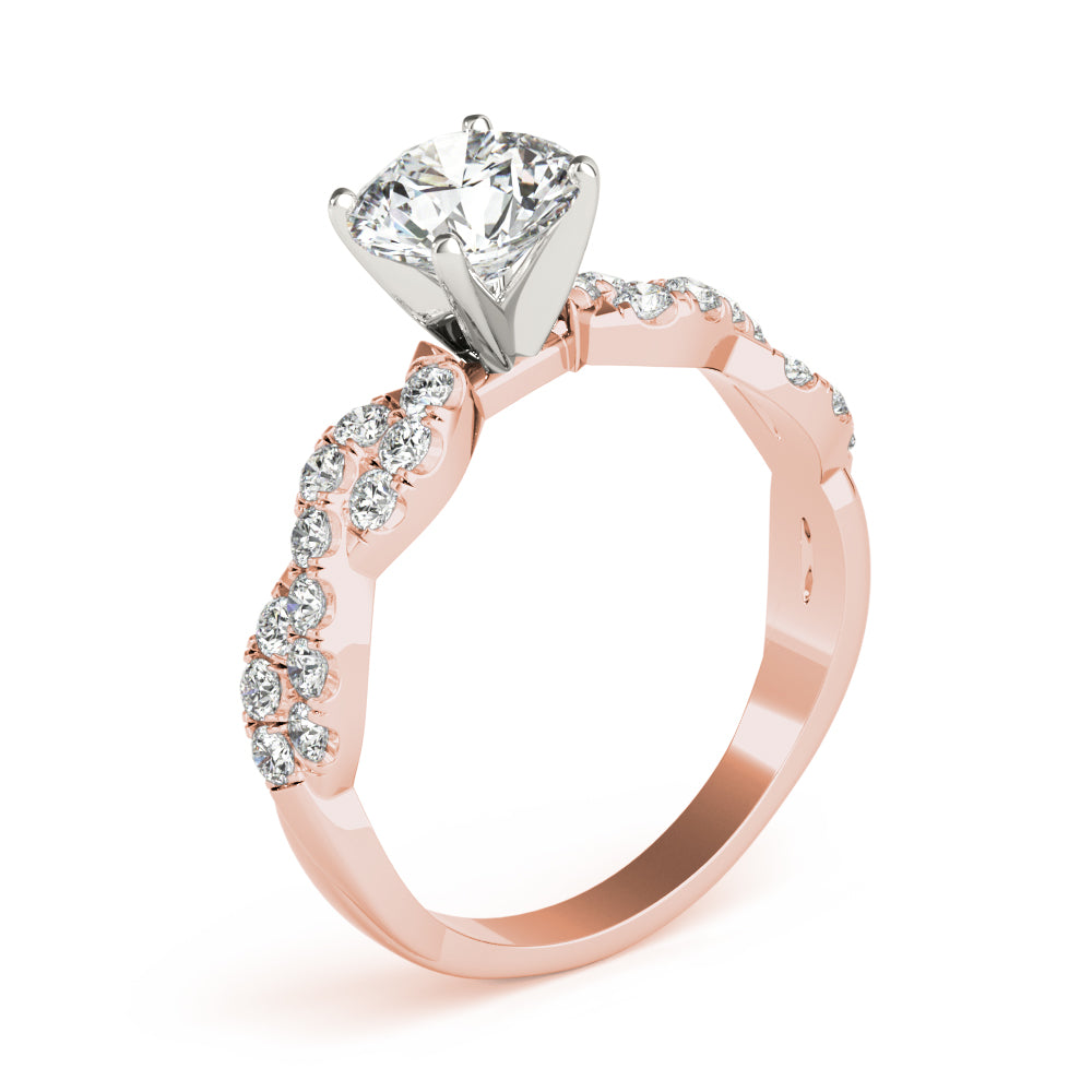 Twist Diamond Engagement Ring (1/2 ct. tw.)
