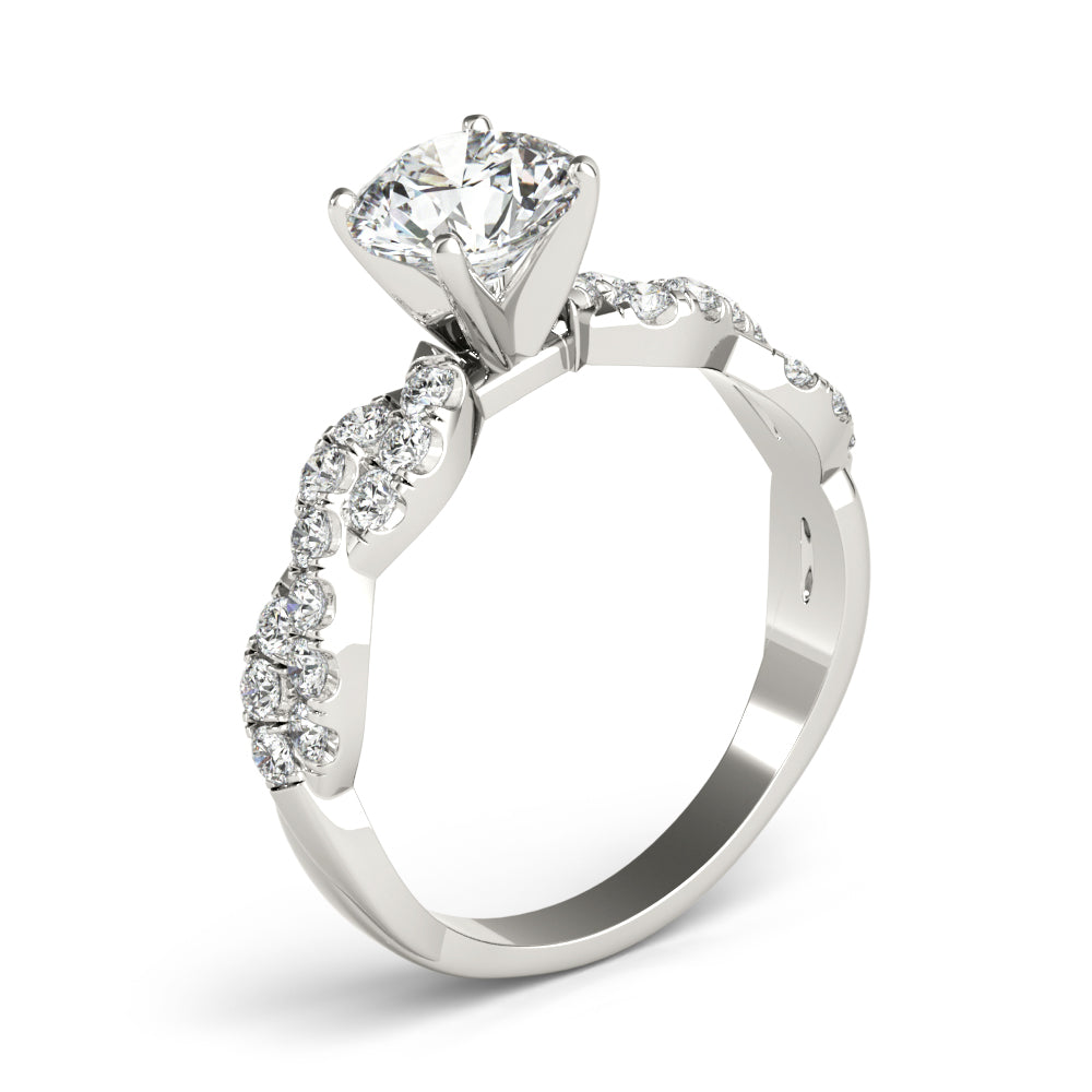Twist Diamond Engagement Ring (1/2 ct. tw.)