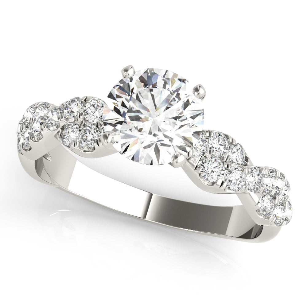 Twist Diamond Engagement Ring (1/2 ct. tw.)