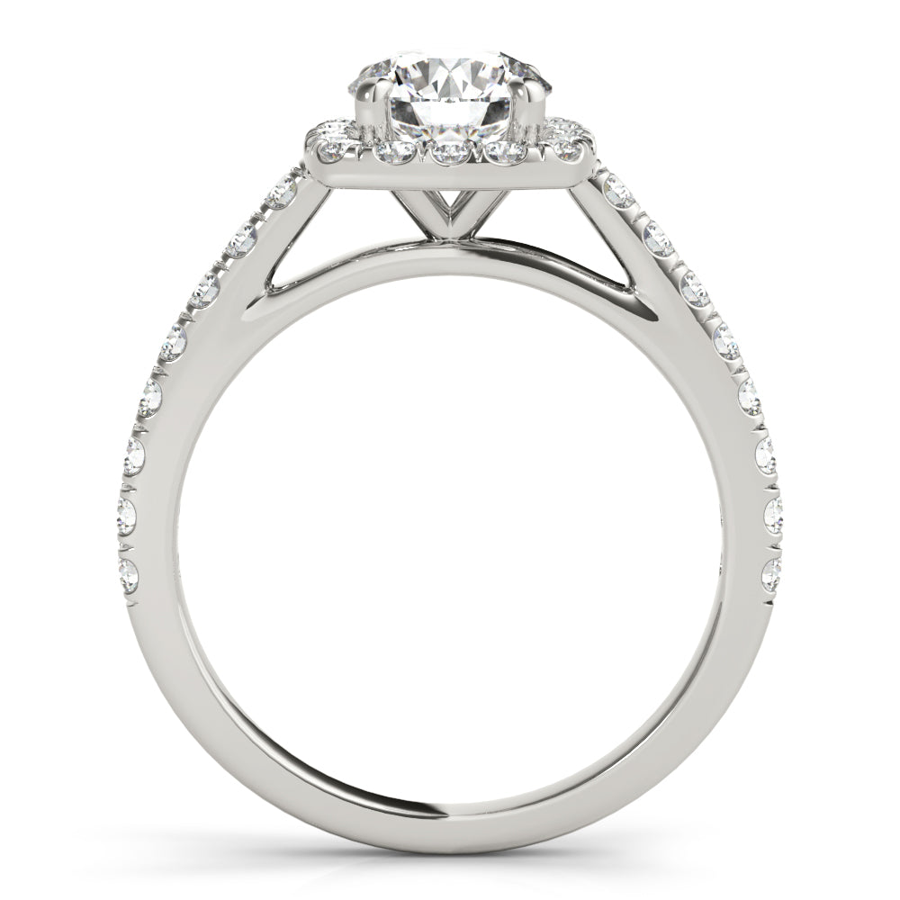 Classic Cushion Halo Diamond Engagement Ring (1/2 ct. tw.)