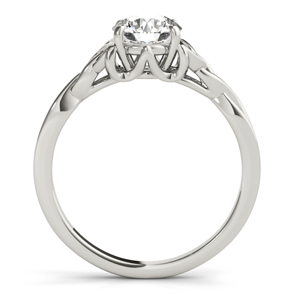 Organic Interwoven Solitaire Engagement Ring