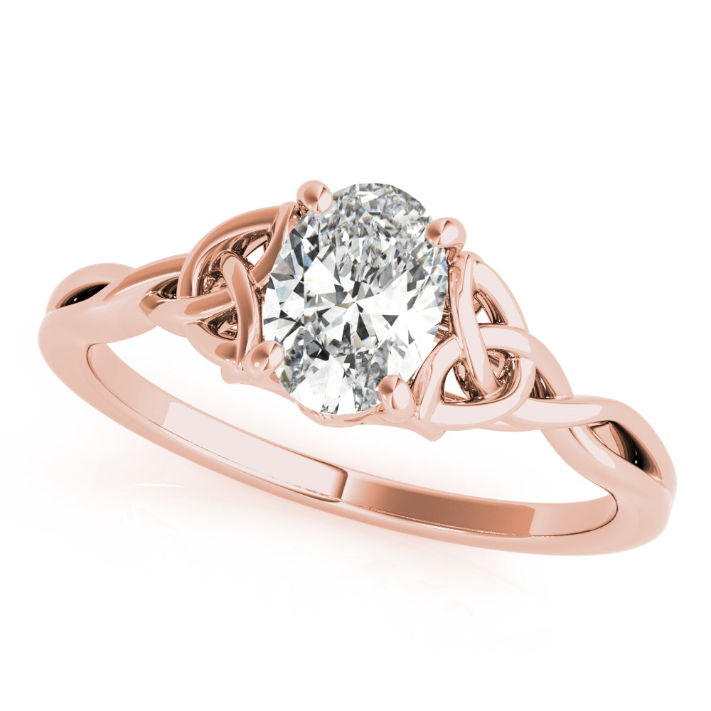 Celtic Knot Solitaire Engagement Ring
