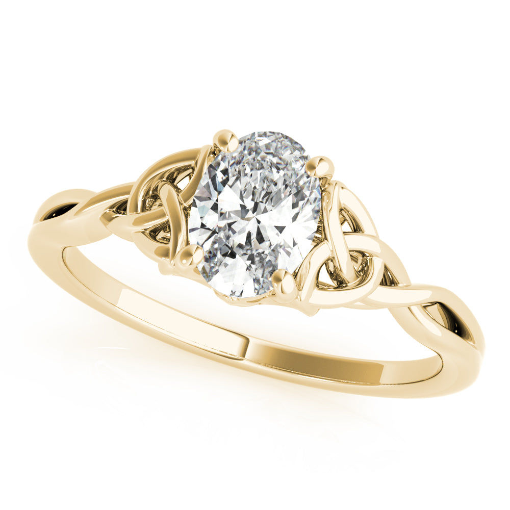 Celtic Knot Solitaire Engagement Ring