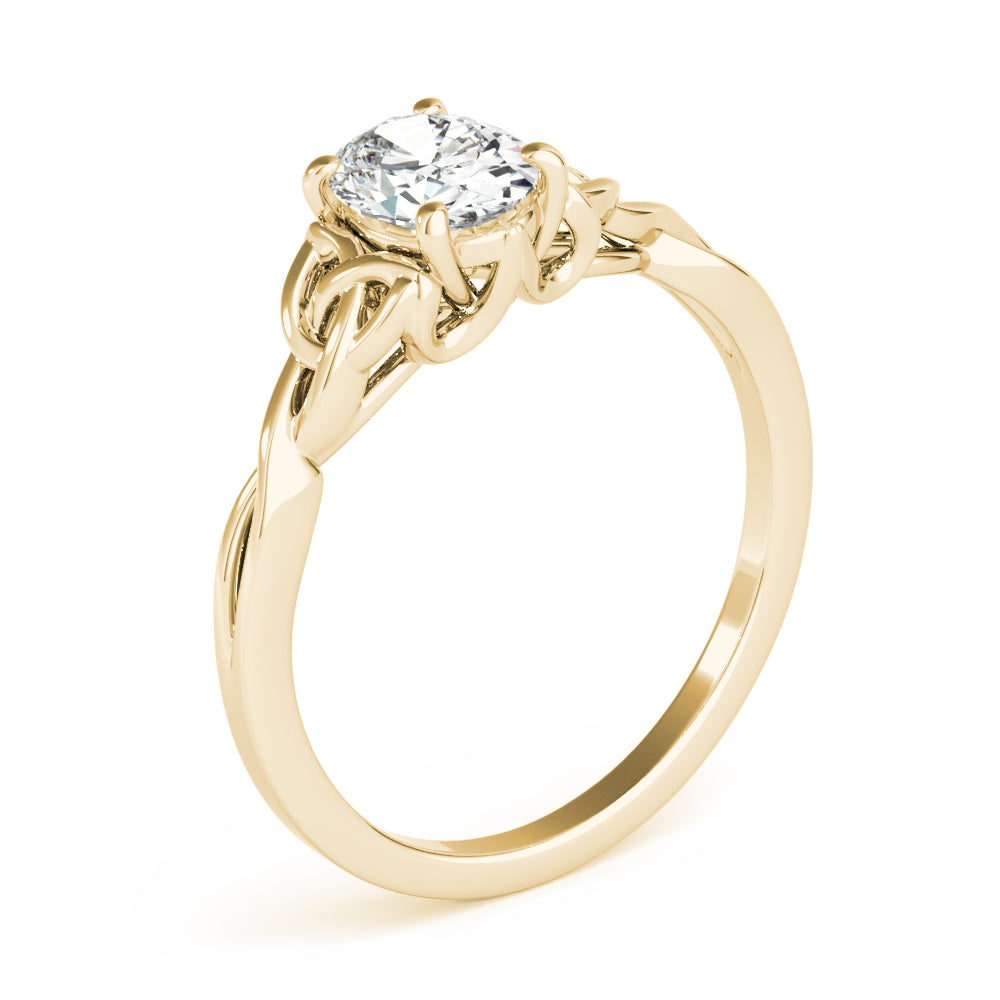 Celtic Knot Solitaire Engagement Ring