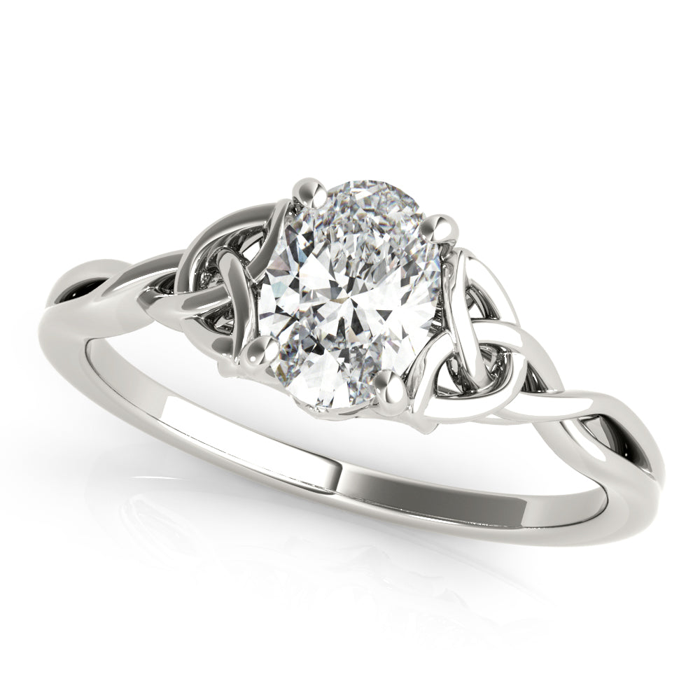 Celtic Knot Solitaire Engagement Ring