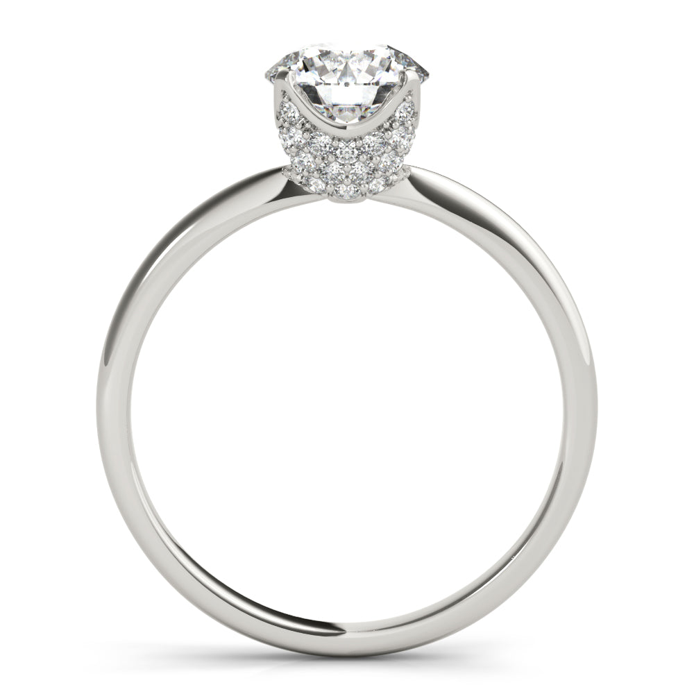 Classic Hidden Halo Diamond Engagement Ring (1/4 ct. tw.)