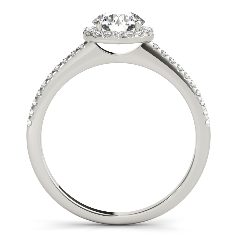Petite Halo Diamond Engagement Ring (3/4 ct. tw.)