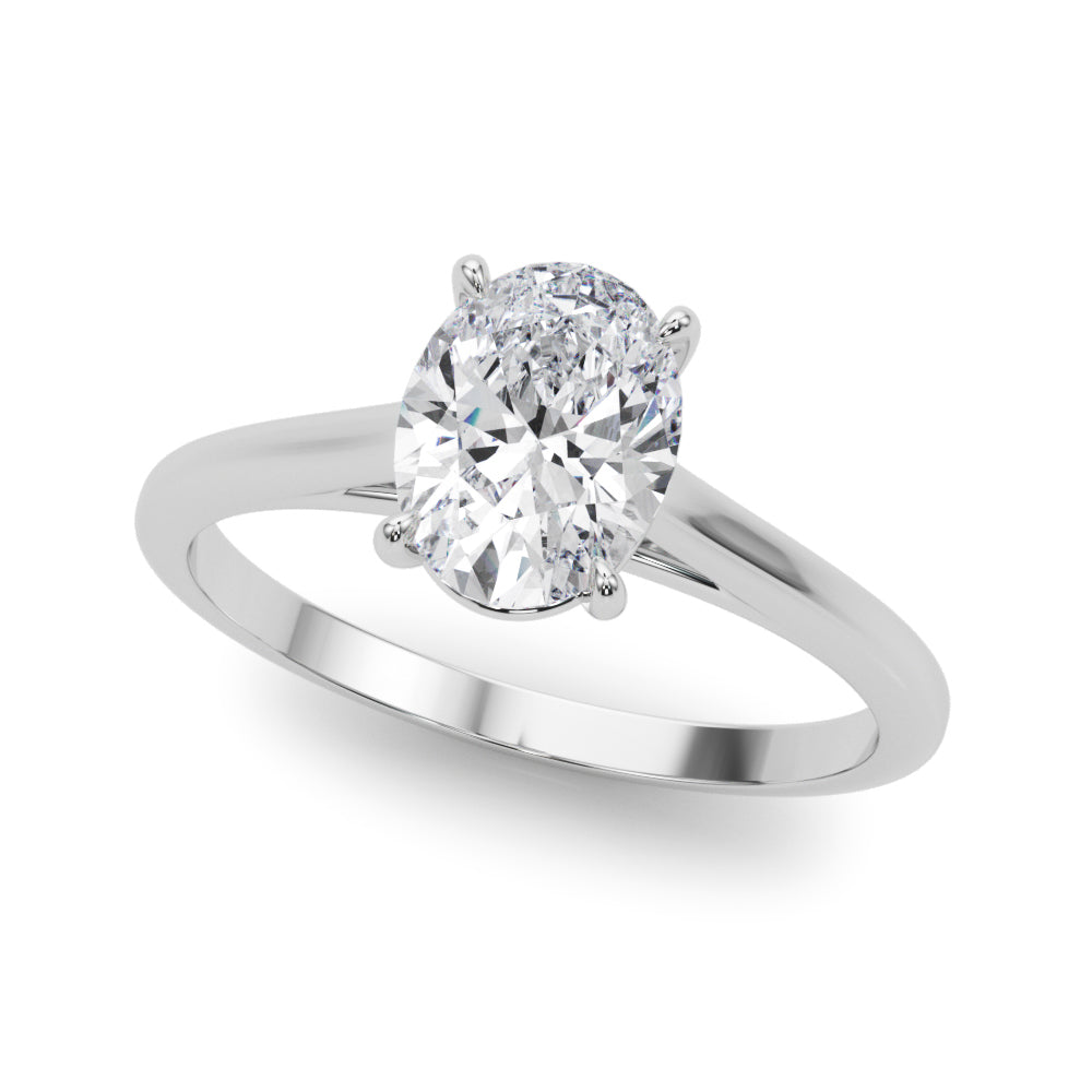 Classic Four-Prong Solitaire Diamond Engagement Ring