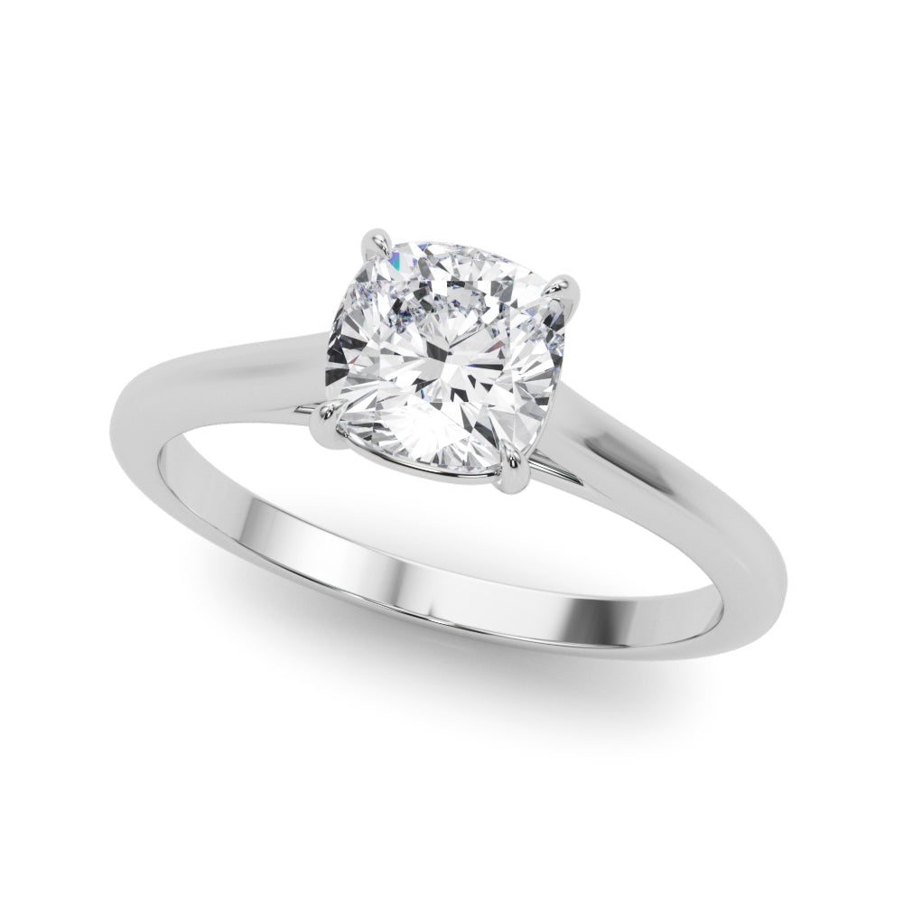 Classic Four-Prong Solitaire Diamond Engagement Ring