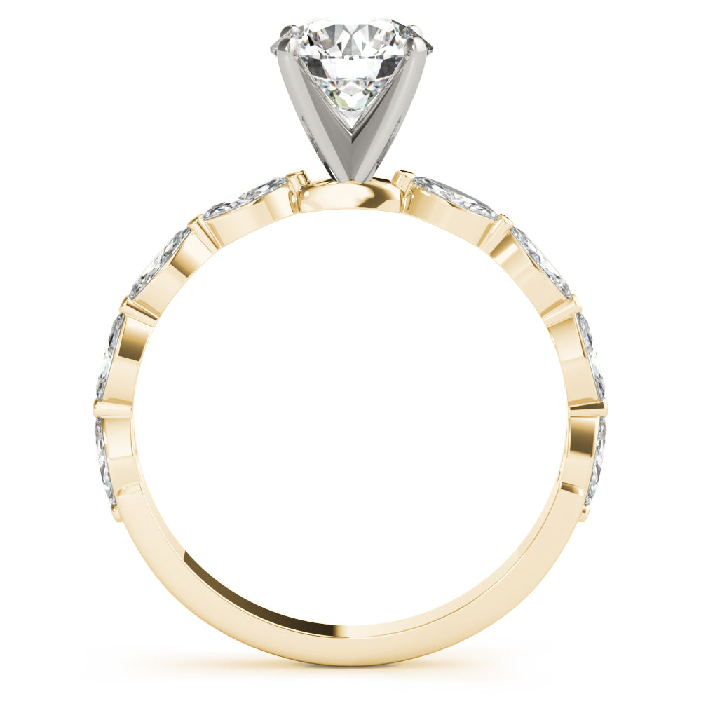 Marquise Station Diamond Engagement Ring (1/2 ct. tw.)