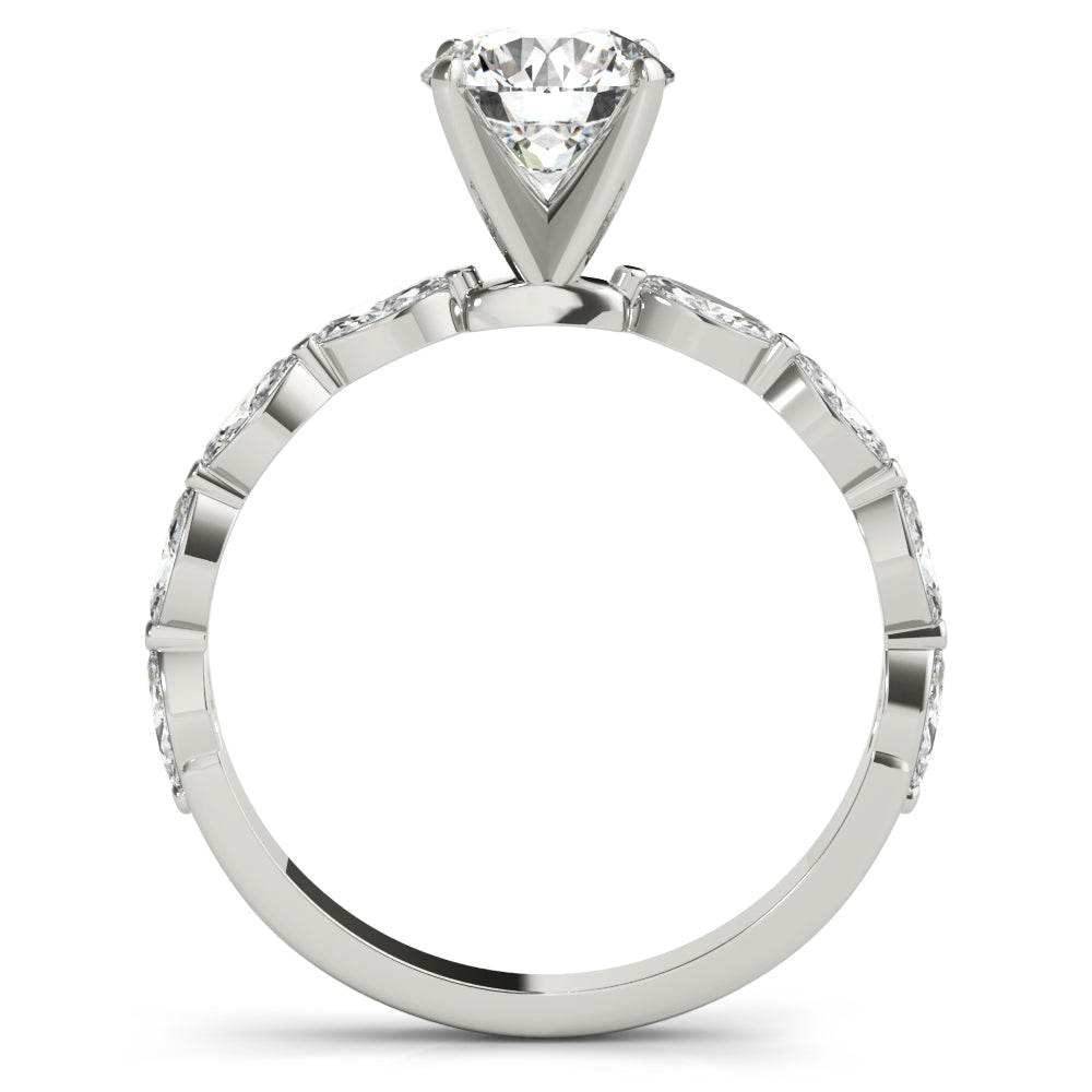 Marquise Station Diamond Engagement Ring (1/2 ct. tw.)