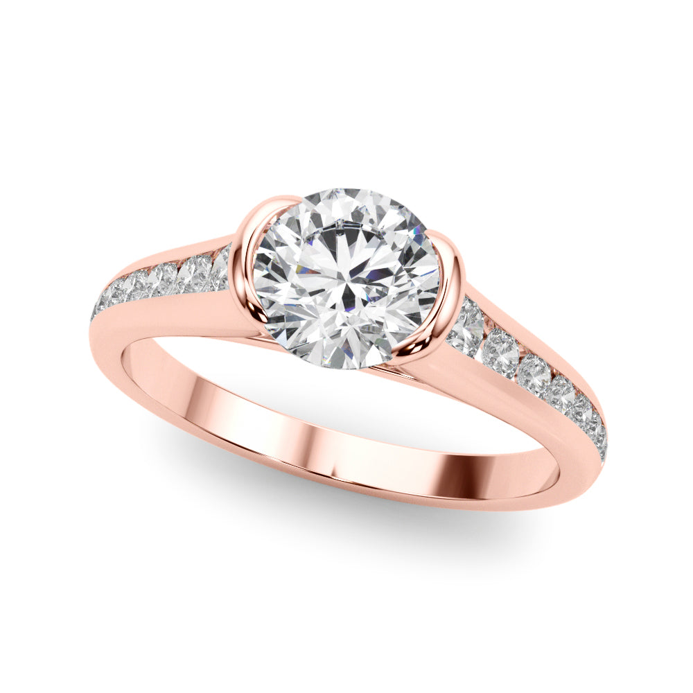Channel-Set Diamond Engagement Ring (1/3 ct. tw.)