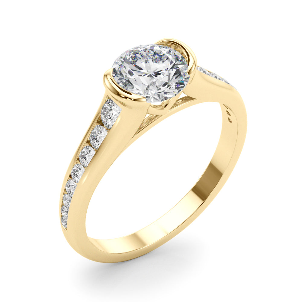 Channel-Set Diamond Engagement Ring (1/3 ct. tw.)