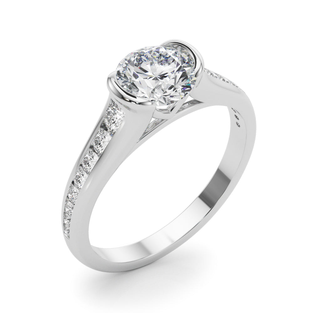 Channel-Set Diamond Engagement Ring (1/3 ct. tw.)
