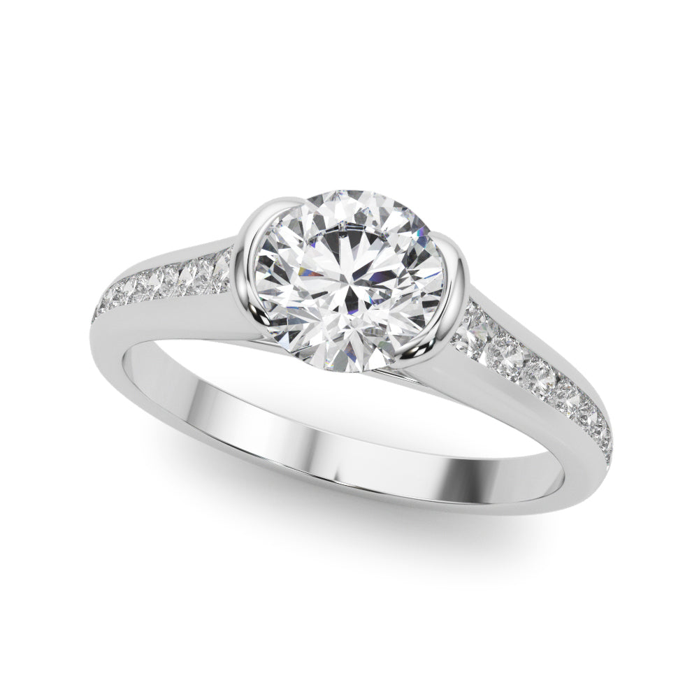 Channel-Set Diamond Engagement Ring (1/3 ct. tw.)
