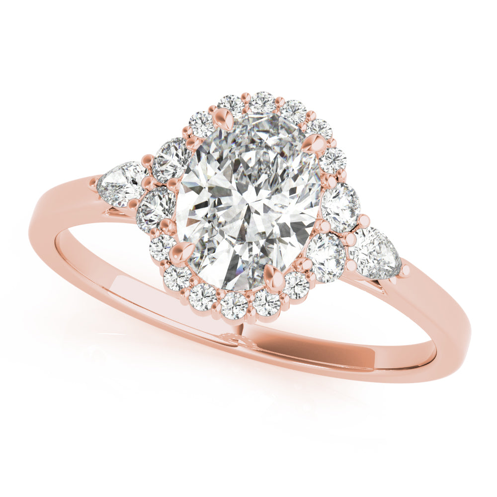 Halo Pavé Diamond Engagement Ring (1/3 ct. tw.)