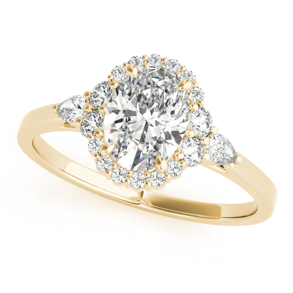 Halo Pavé Diamond Engagement Ring (1/4 ct. tw.)