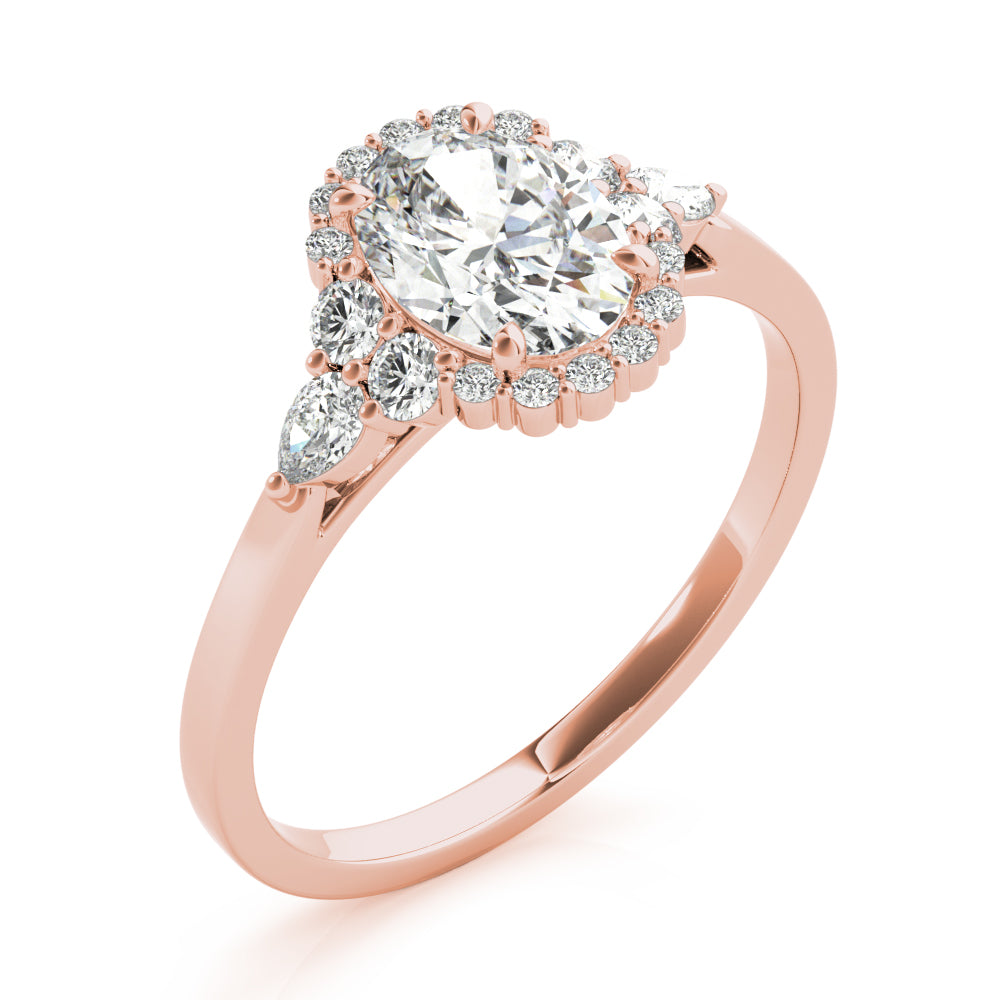 Halo Pavé Diamond Engagement Ring (1/3 ct. tw.)