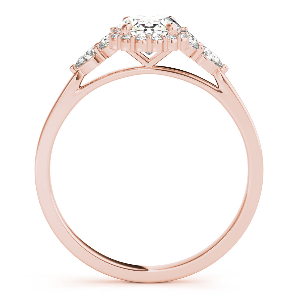 Halo Pavé Diamond Engagement Ring (1/4 ct. tw.)