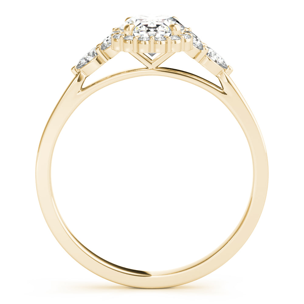 Halo Pavé Diamond Engagement Ring (1/3 ct. tw.)