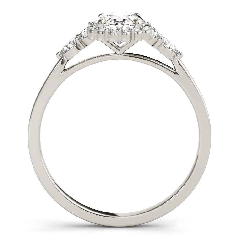 Halo Pavé Diamond Engagement Ring (1/3 ct. tw.)