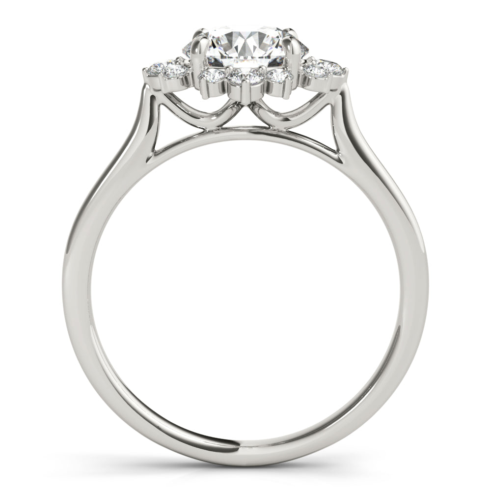 Cluster Halo Diamond Engagement Ring (1/4 ct. tw.)
