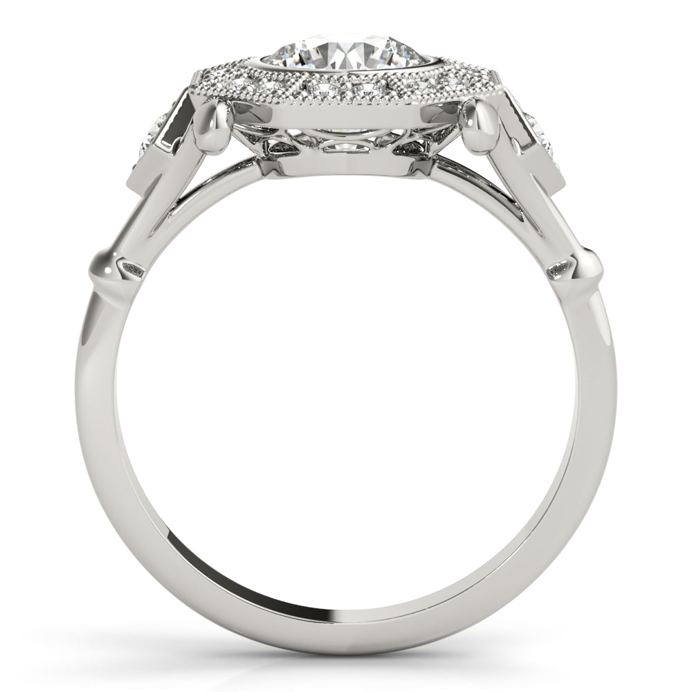 Vintage Halo Diamond Engagement Ring (1/4 ct. tw.)