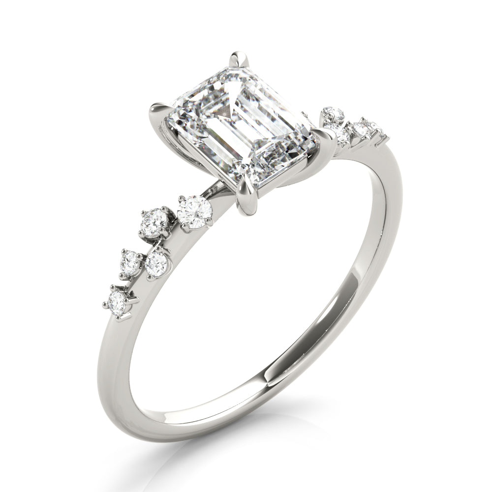 Delicate Cluster Diamond Engagement Ring (1 1/2 ct. tw.)