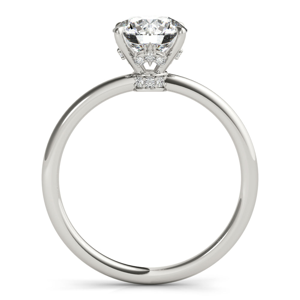 Hidden Halo Solitaire Diamond Engagement Ring (1/15 ct. tw.)