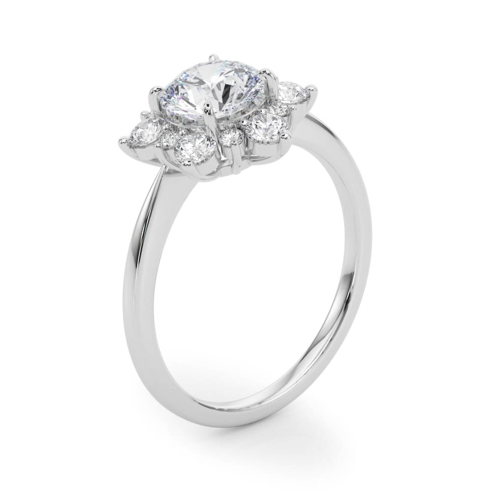 Cluster Diamond Engagement Ring (1/2 ct. tw.)