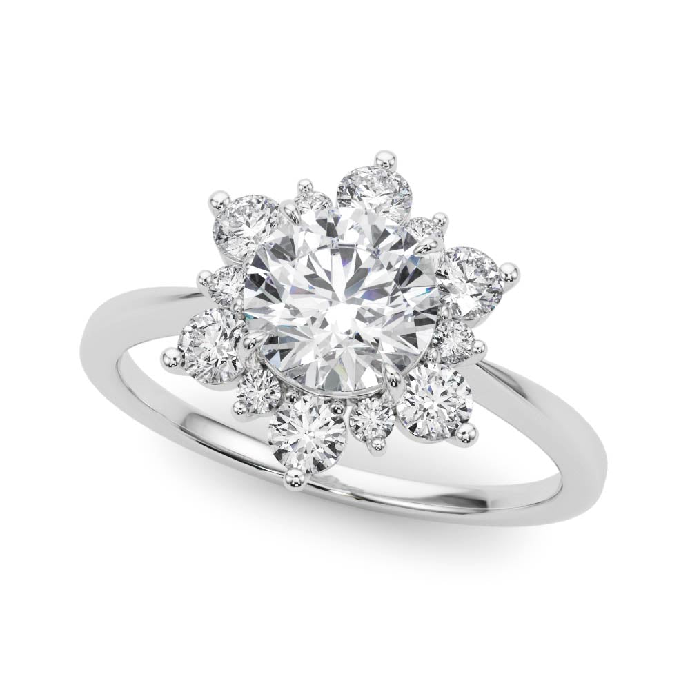 Cluster Diamond Engagement Ring (1/2 ct. tw.)