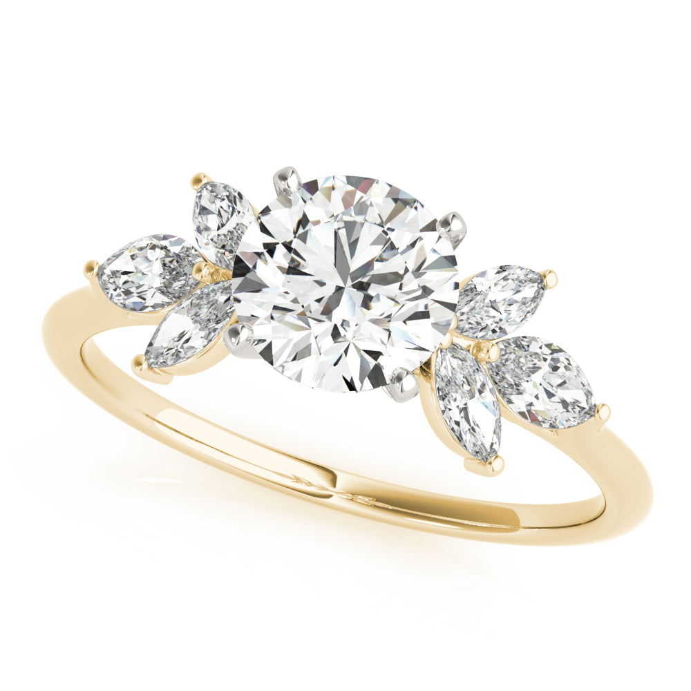 Marquise Cluster Diamond Engagement Ring (1/2 ct. tw.)