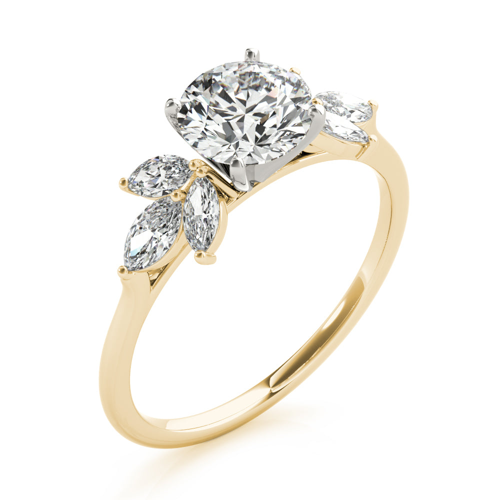 Marquise Cluster Diamond Engagement Ring (1/2 ct. tw.)