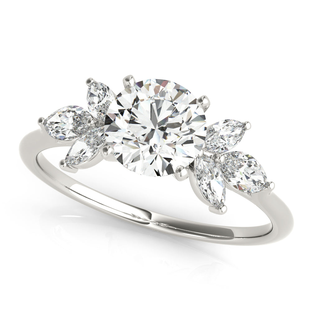 Marquise Cluster Diamond Engagement Ring (1/2 ct. tw.)