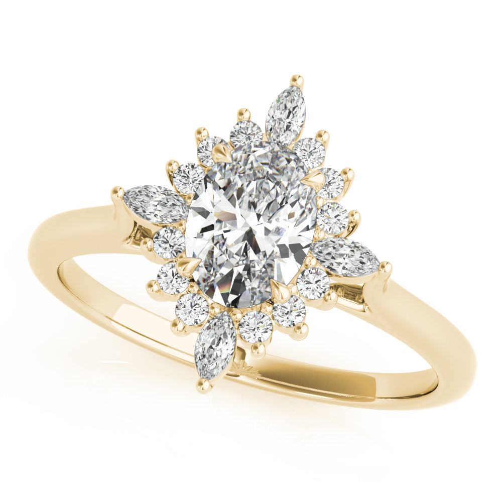 Cluster Starburst Diamond Engagement Ring (1/5 ct. tw.)