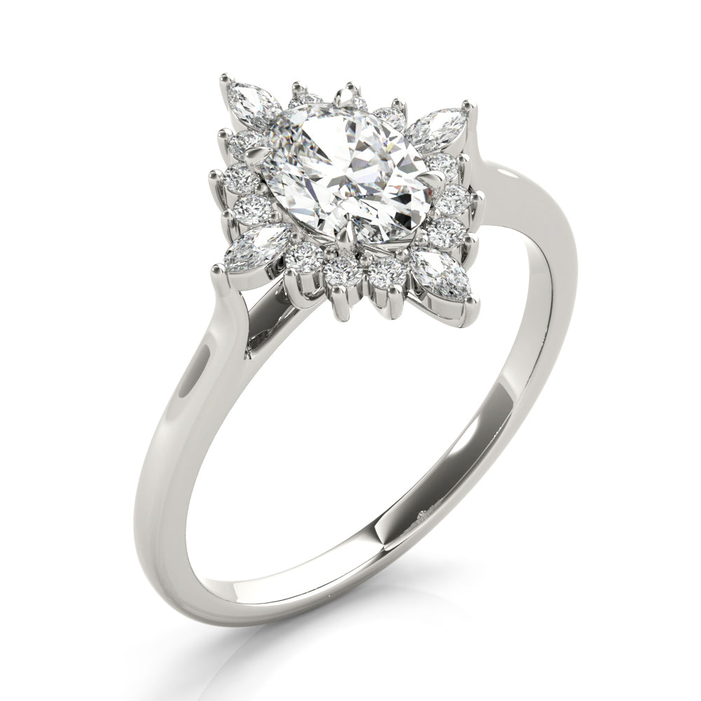 Cluster Starburst Diamond Engagement Ring (1/5 ct. tw.)