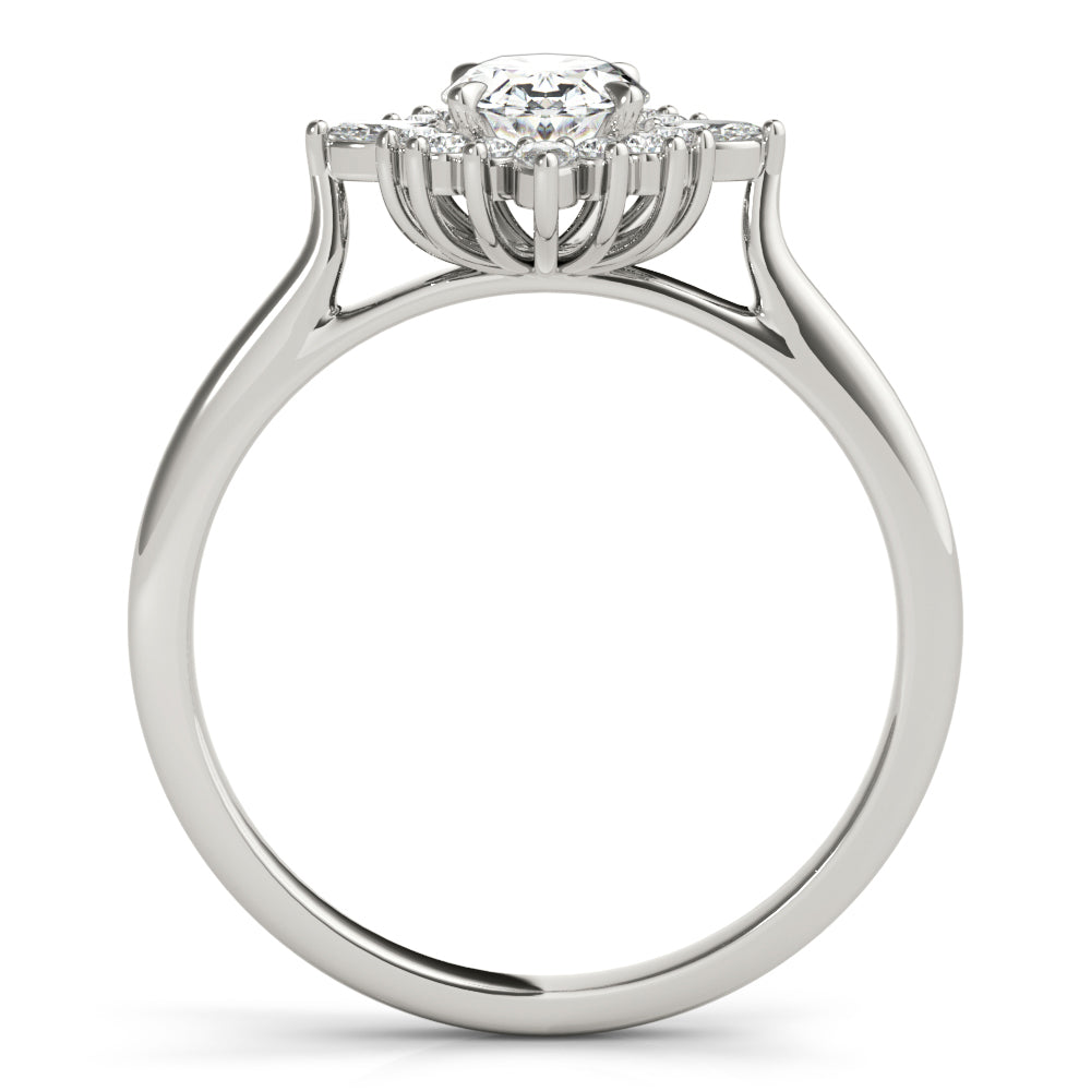 Cluster Starburst Diamond Engagement Ring (1/4 ct. tw.)