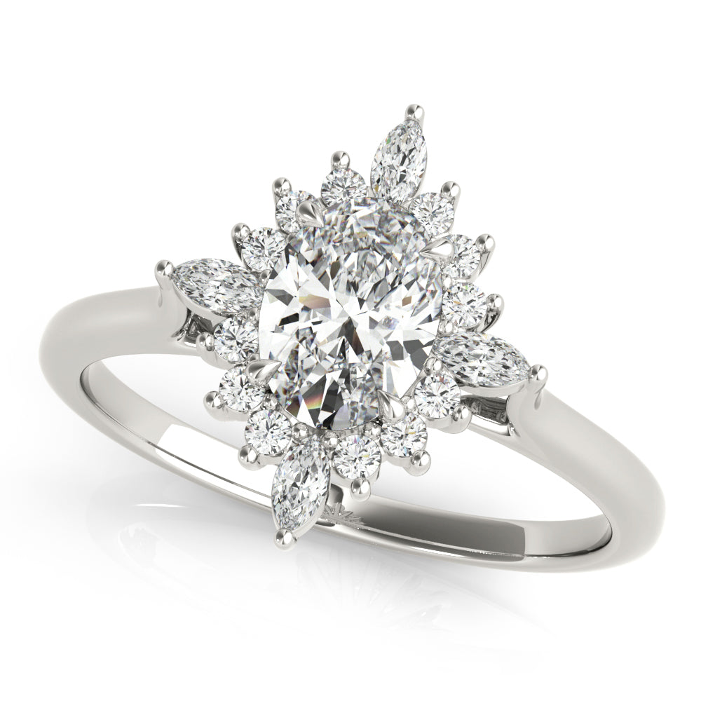 Cluster Starburst Diamond Engagement Ring (1/4 ct. tw.)