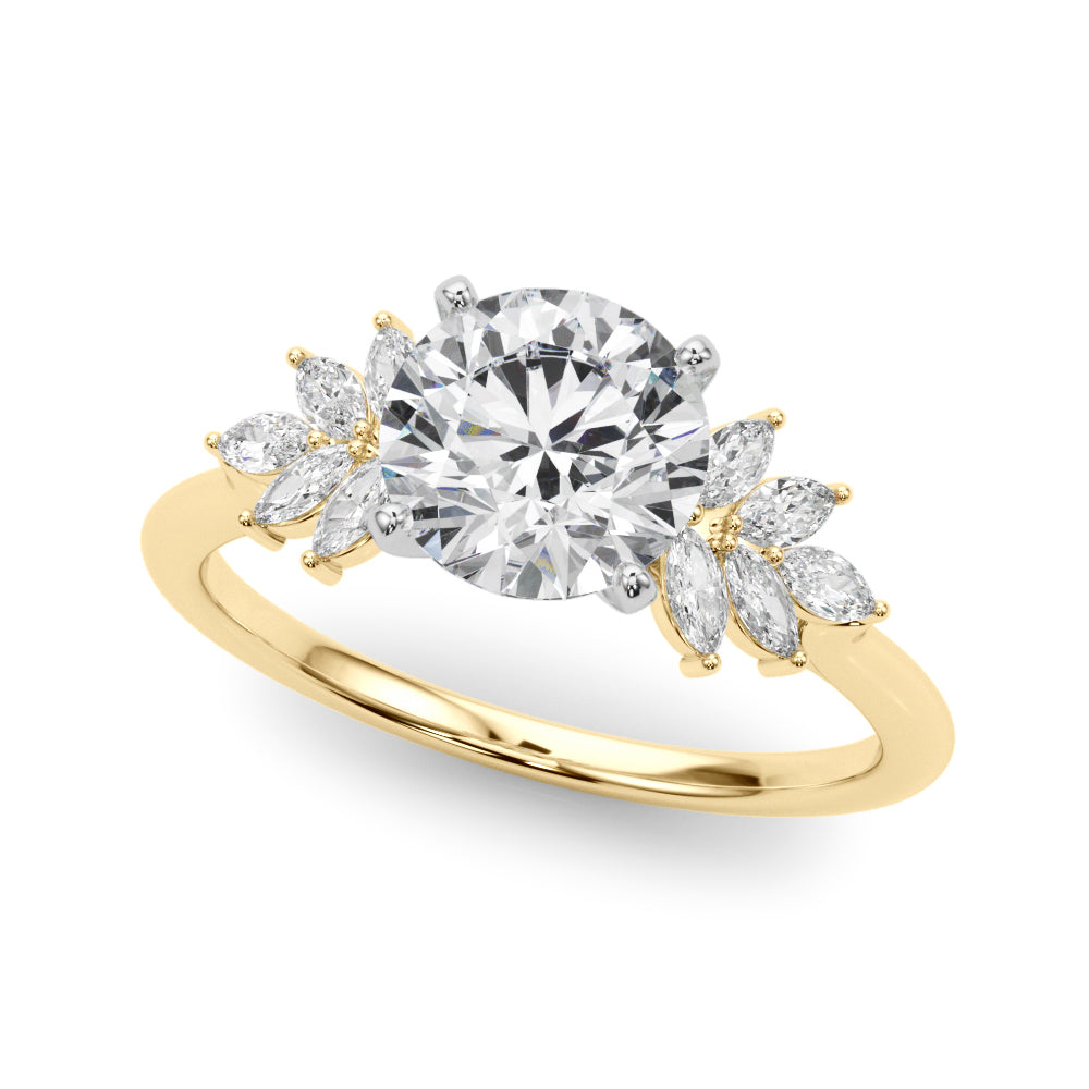 Floral Cluster Diamond Engagement Ring (1/3 ct. tw.)