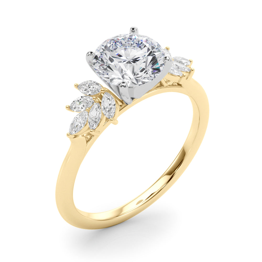 Floral Cluster Diamond Engagement Ring (1/3 ct. tw.)