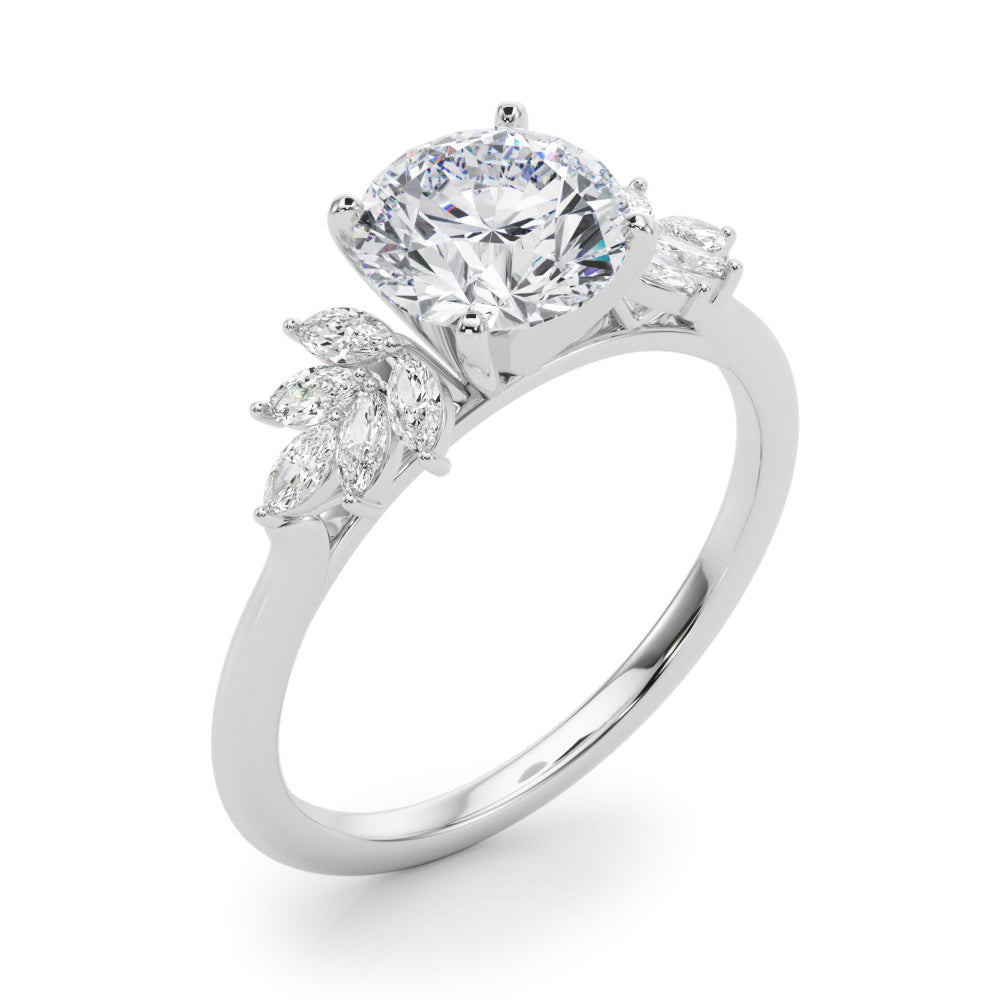 Floral Cluster Diamond Engagement Ring (1/3 ct. tw.)