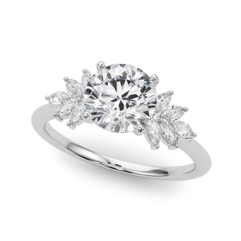 Floral Cluster Diamond Engagement Ring (1/3 ct. tw.)