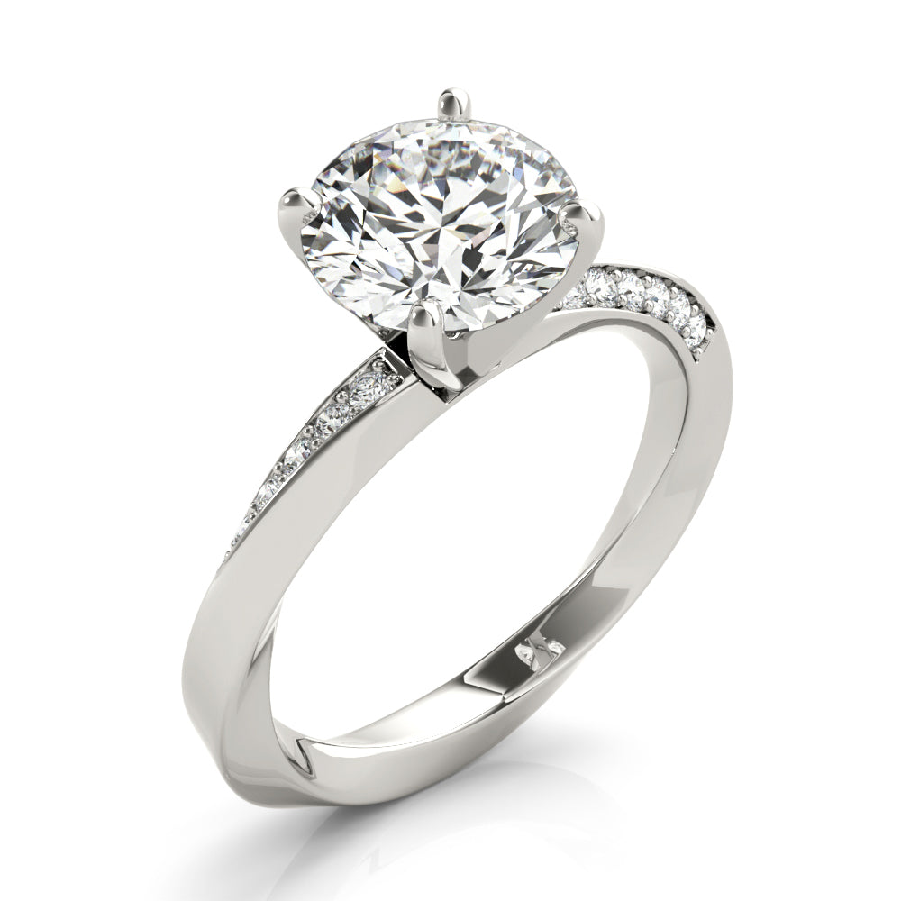 Channel-Set Diamond Engagement Ring (1/8 ct. tw.)