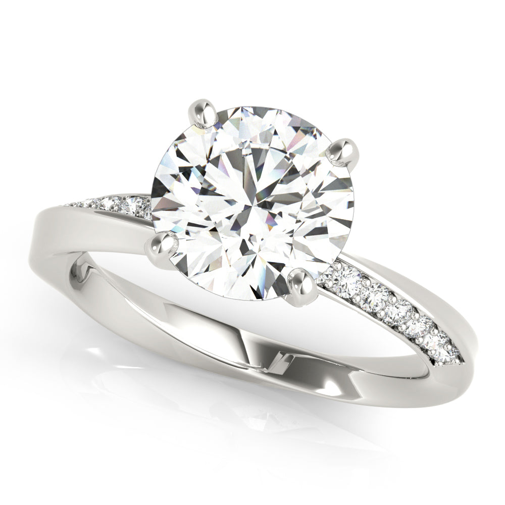 Channel-Set Diamond Engagement Ring (1/8 ct. tw.)