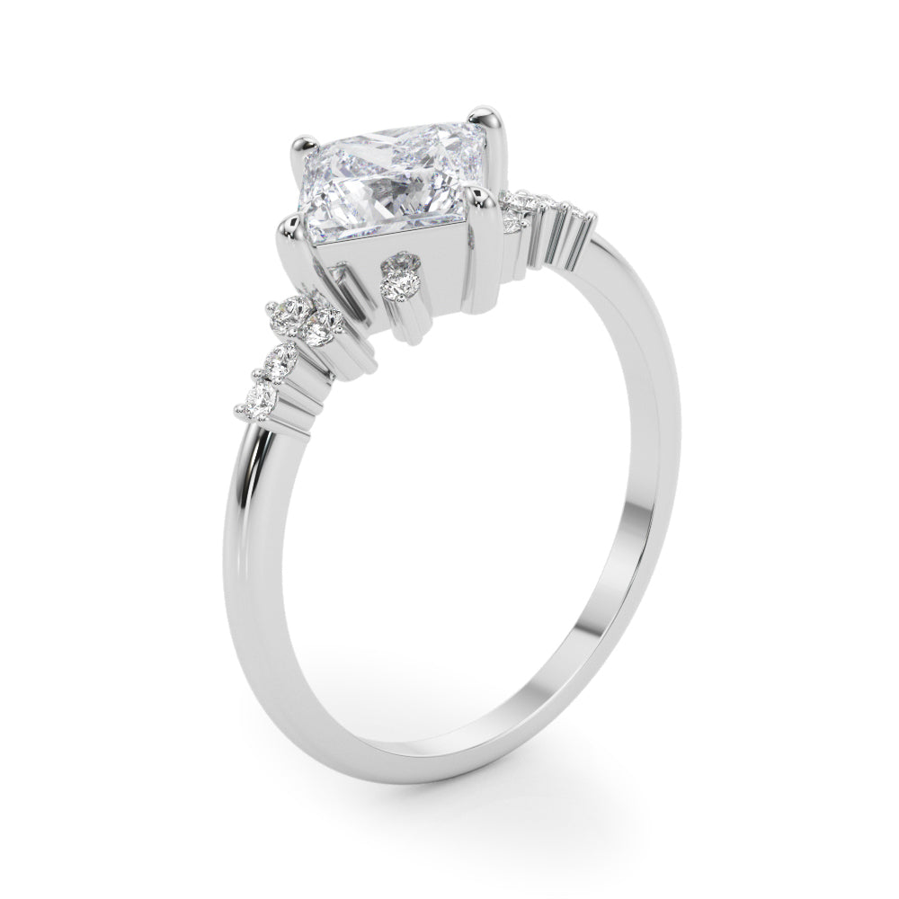 Petite Cluster Diamond Engagement Ring (1 1/2 ct. tw.)