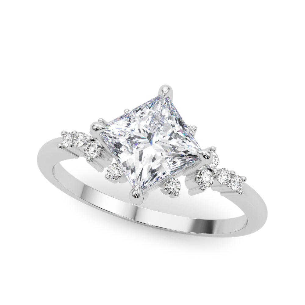 Petite Cluster Diamond Engagement Ring (1 1/2 ct. tw.)
